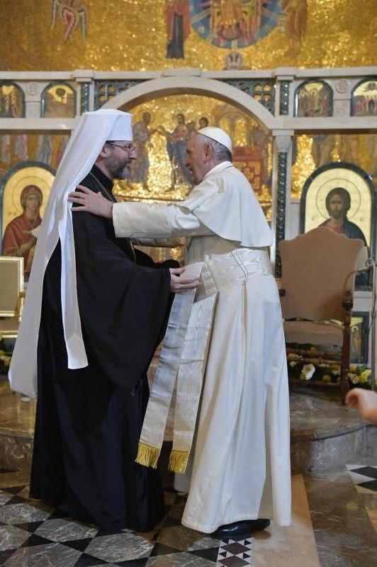 Папа Римський зазначив, що він щодня молиться біля української ікони, подарованої йому в Аргентині блаженнішим Святославом.