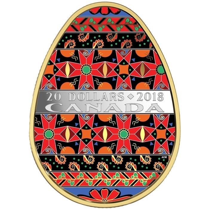 Це вже третя монета-писанка, випущена в Канаді.