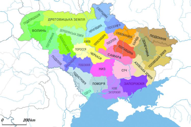 Україну поділили на 32 землі
