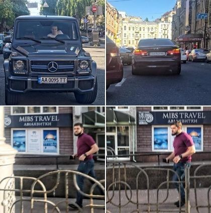 «Безпосередній учасник, який завдав тілесних ушкоджень, був в автомобілі BMW і його досі не знайдено – він у бордовій футболці на фото». Фото dtp.kiev.ua.